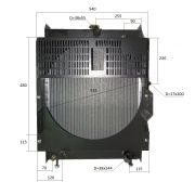 Радиатор охлаждения Ricardo N4105DS; TDK-N 38 4LT/Radiator assembly