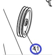 Шкив электродвигателя ТСС GQ 50N/Motor pulley GQ 50N, №41