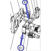 Шатун в сборе ТСС GQ 50N/connecting rod+cover of connecting rod GQ 50N, №17+№12