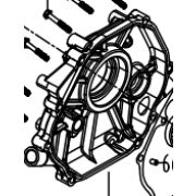 Крышка блока цилиндра GX420 (190)/Crankcase cover, (33129-00015-00)