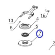 Крышка крестовины TSS DMD/DMR1000H,L/Bigger plate TSS DMD/DMR1000, №7 (PT3607)
