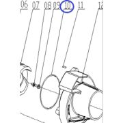 Кольцо уплотнительное улитки TSS-PDST80E/O-ring seal TSS-PDST80E, №10 (30152-00124-00)