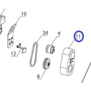 Кожух ремня TSS DMD/DMR1000H,L/Belt cover TSS DMD/DMR1000, №11 (PT3611)