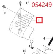 Дефлектор SGG 16000(.L.)-18000(.L.),LC2V90FD (верхний правый) Lc / Air deflector upper right (160190096-0001)