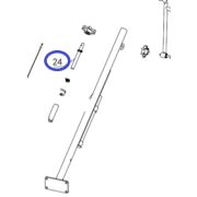 Шток регулировочного винта TSS DMD1000H,L/Adjusting screw stem TSS DMD, №24 (PT3624)